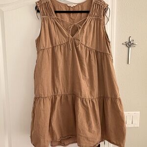 Lucky Brand Tan Sleeveless Dress